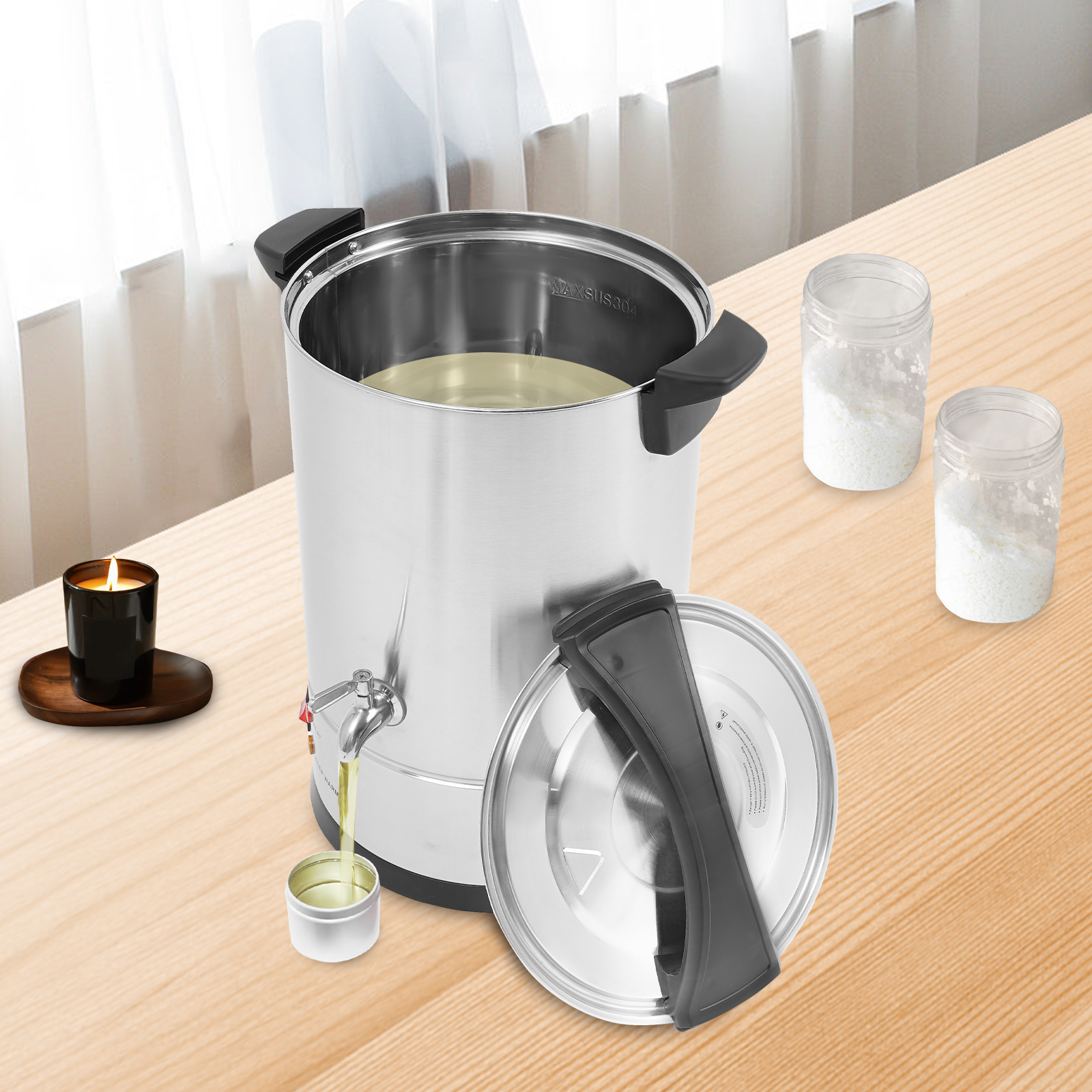 Wax Melting Pot - 1200 W Electric Wax Melter, 12