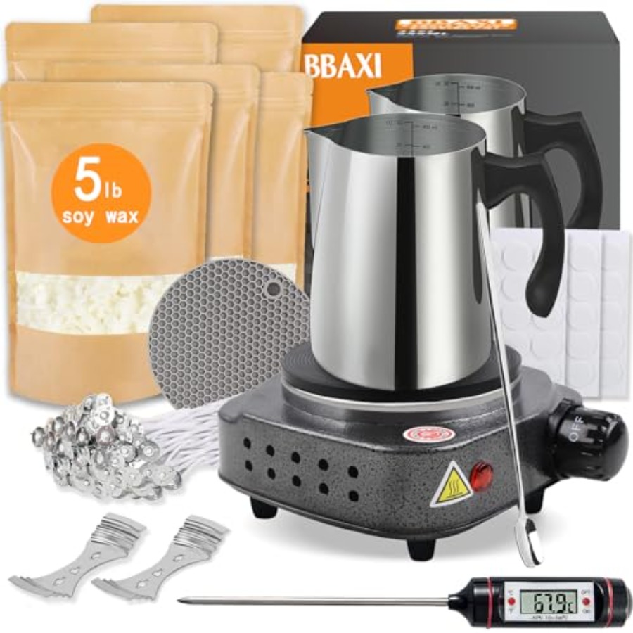 Wax Melting Pot - Candle Making Kit with for AdultsCandle