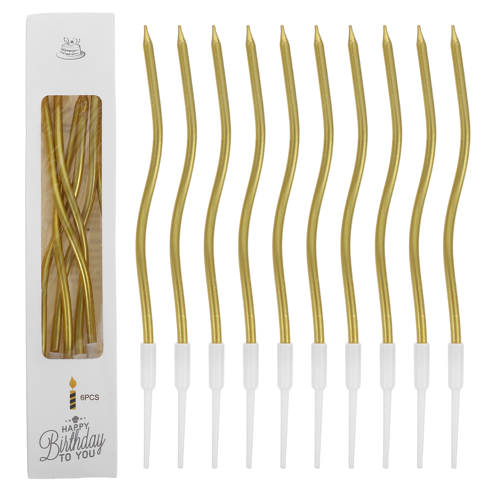 Candle For Supplies - 72Pcs Spiral Birthday Candles Twisted Spiral
