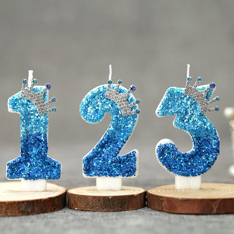 Creative Peacock Blue Crown Di - Candle For Supplies บทวิจารณ์และราคา