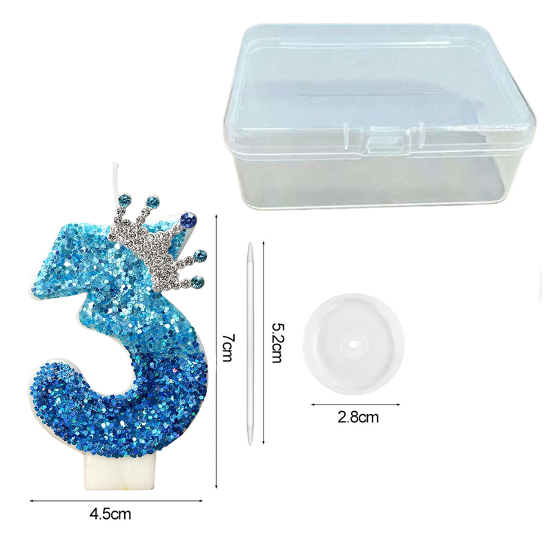 Creative Peacock Blue Crown Di - Candle For Supplies บทวิจารณ์และราคา