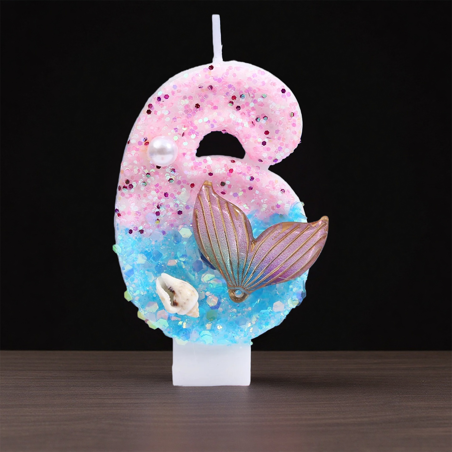 Gradient Blue Shell Pearl Crea - Candle For Supplies บทวิจารณ์และราคา