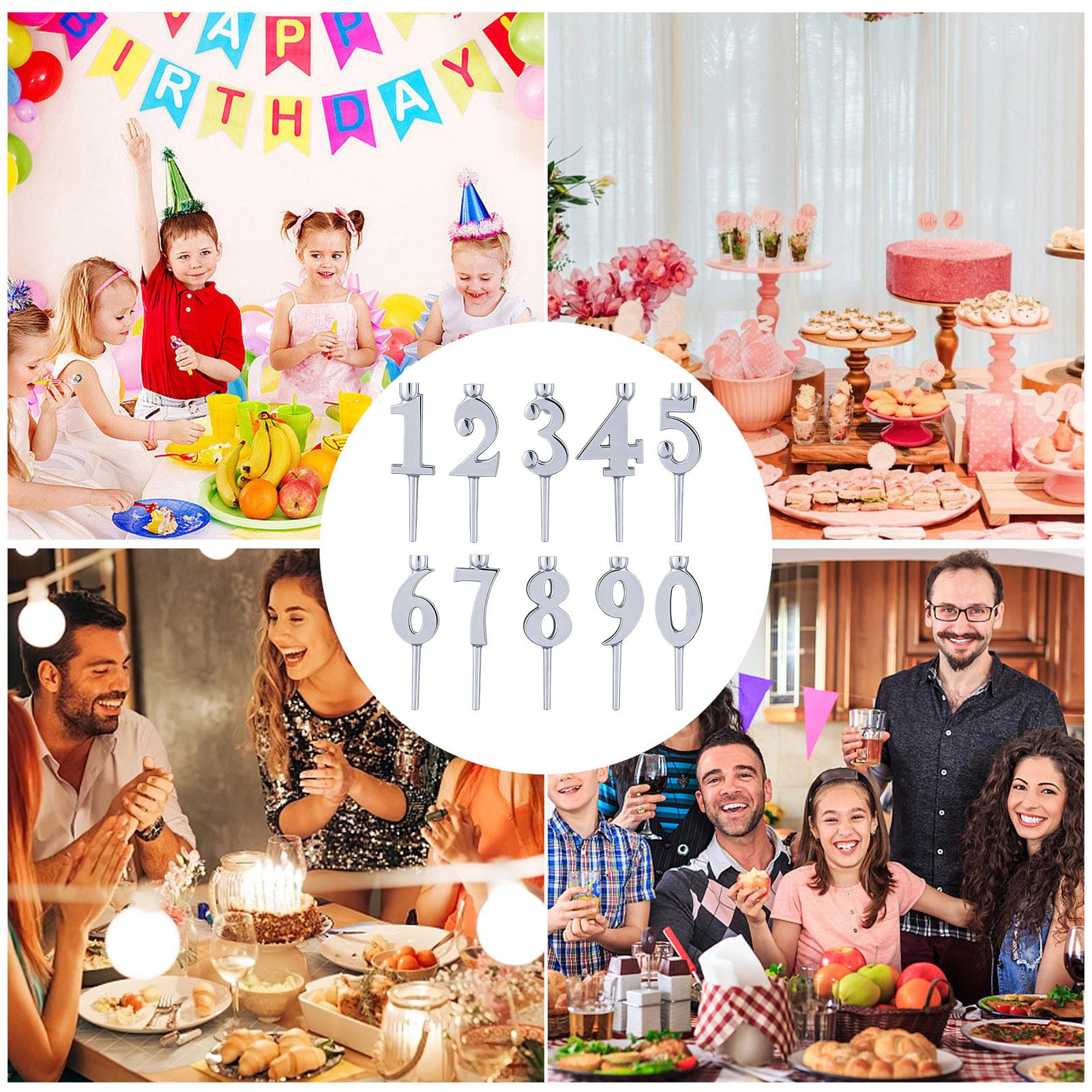 Number Birthday Candle Holders - Candle For Supplies บทวิจารณ์และราคา