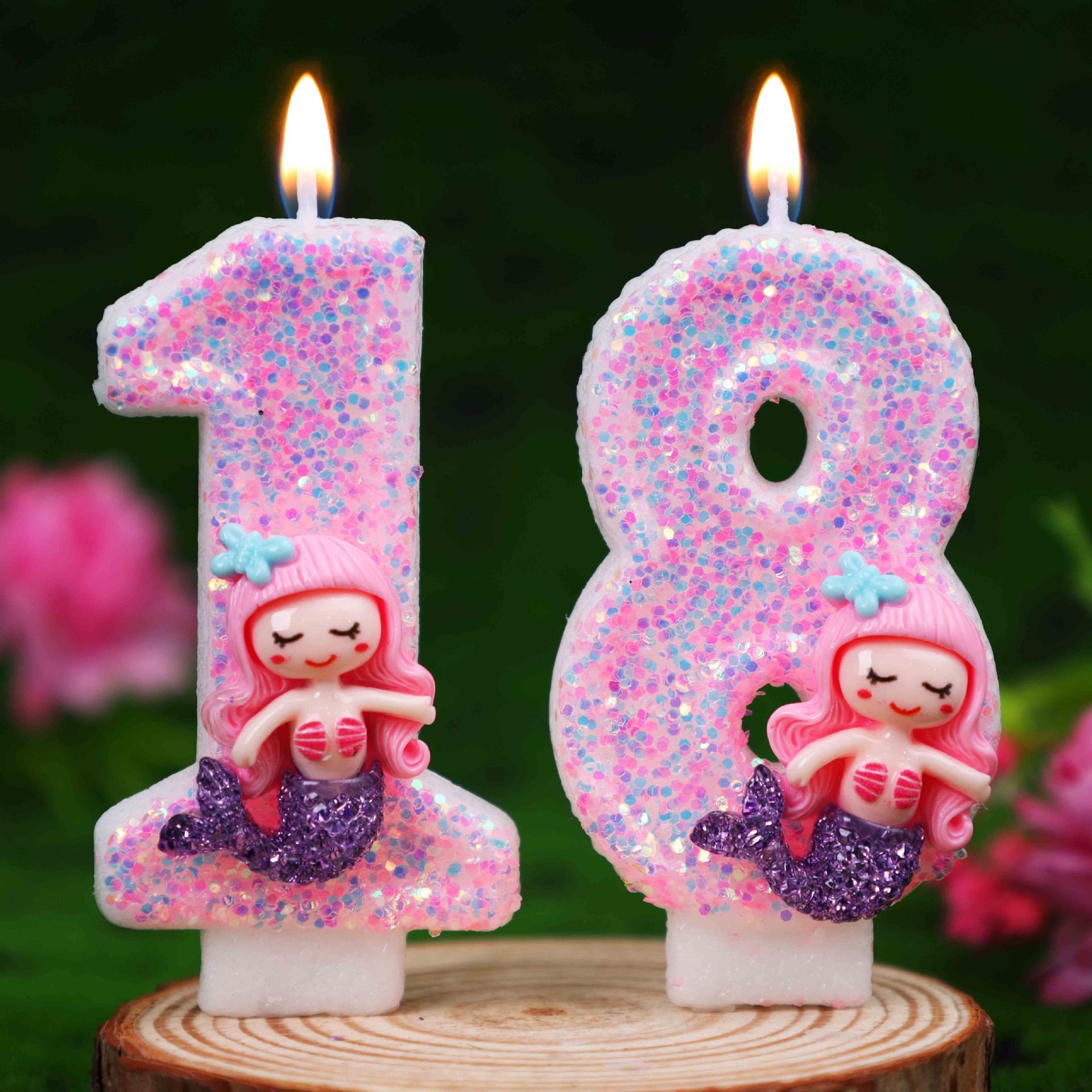Creative Pink Mermaid 0-9 Digi - Candle For Supplies บทวิจารณ์และราคา