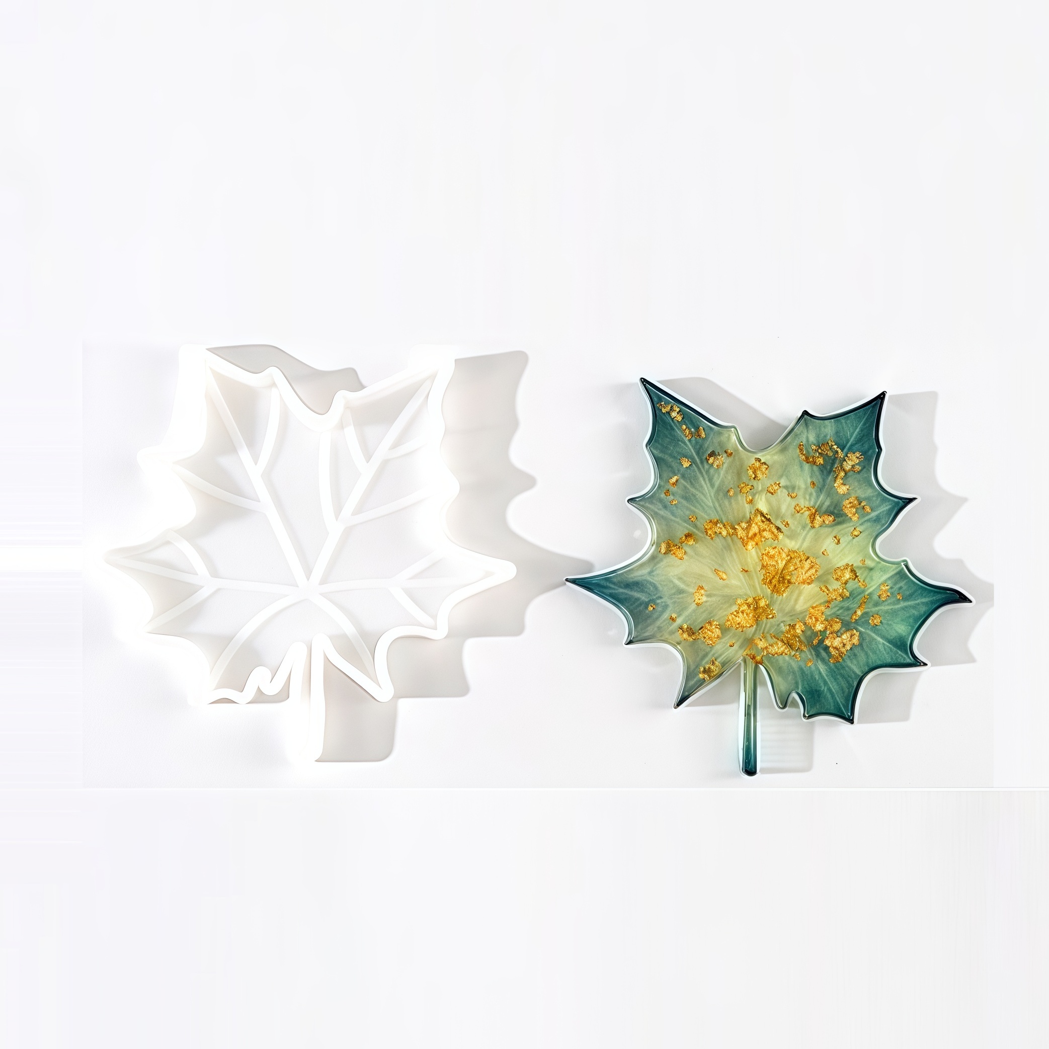 1PC Maple Leaf shaped Silicone - Candle For Supplies บทวิจารณ์และราคา