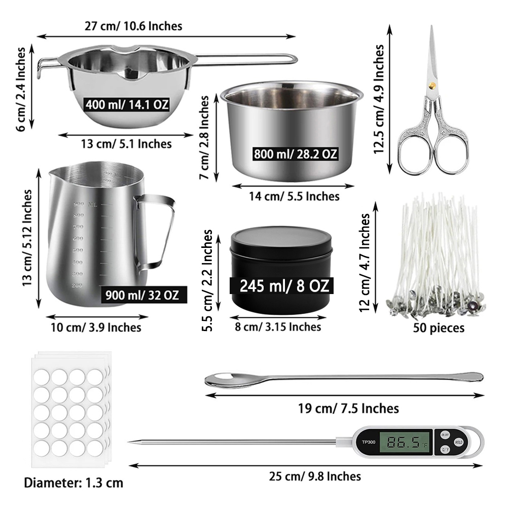 Glintmos DIY Candle Making Kit - Wax Melting Pot บทวิจารณ์และราคา