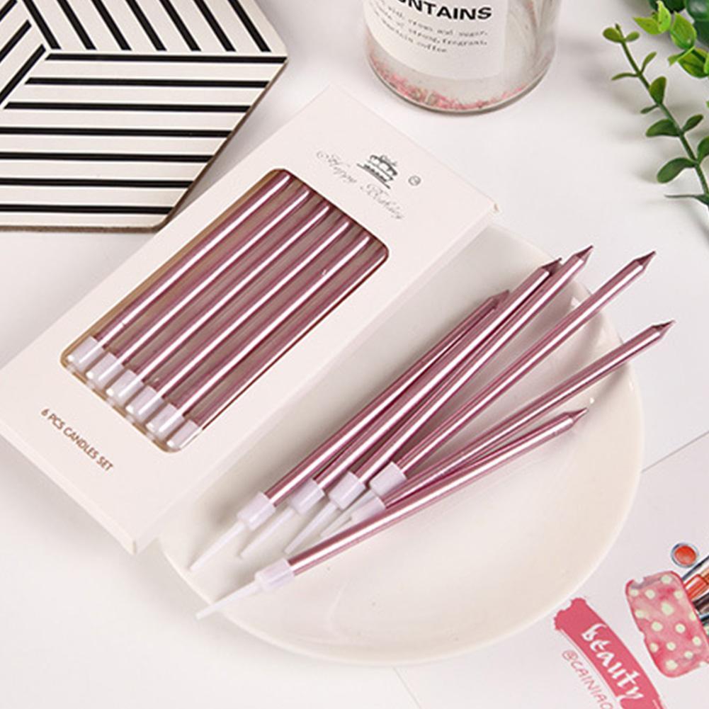 6/18pcs Metal Gold Silver Birt - Candle For Supplies บทวิจารณ์และราคา