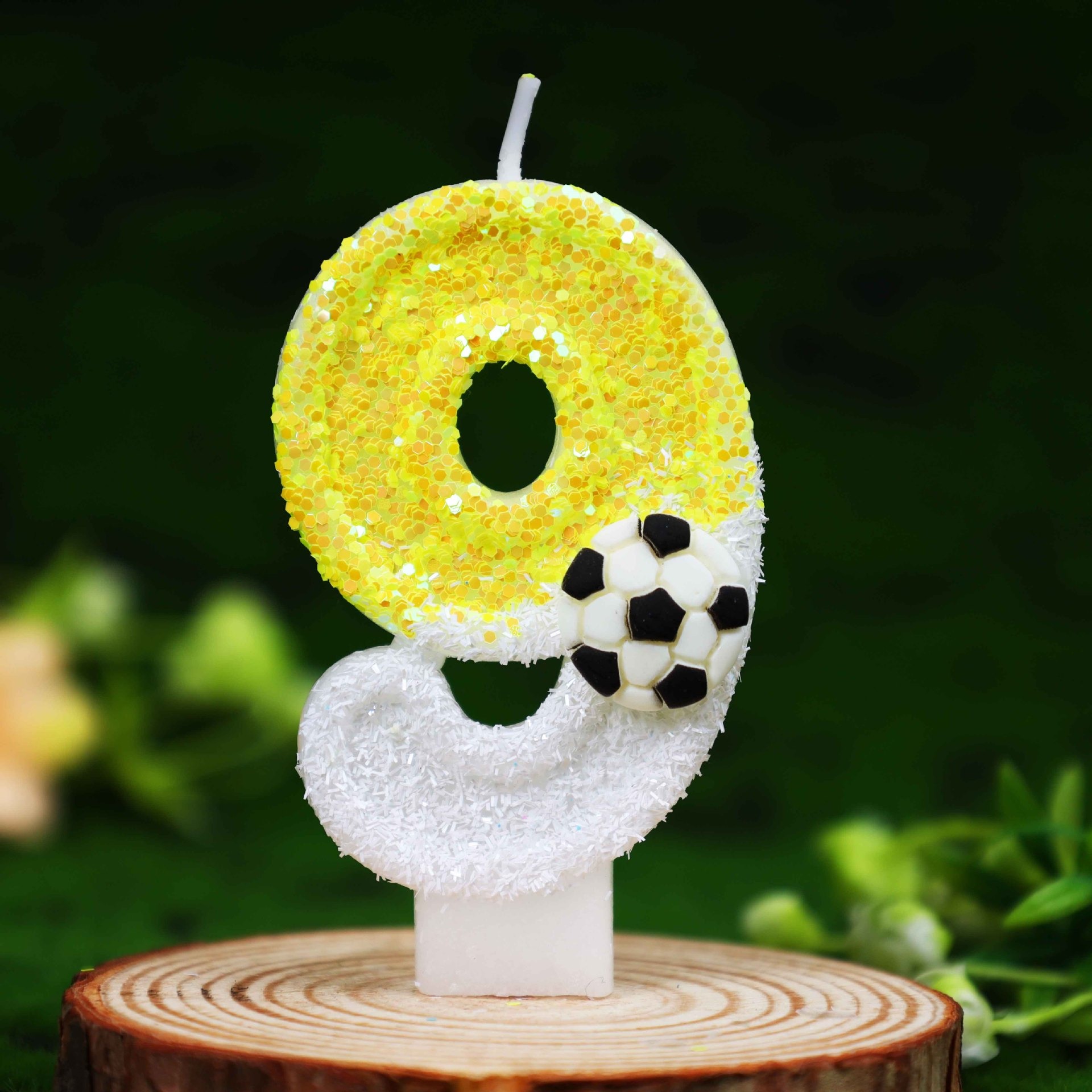 Yellow White Sequins Sports Fo - Candle For Supplies บทวิจารณ์และราคา