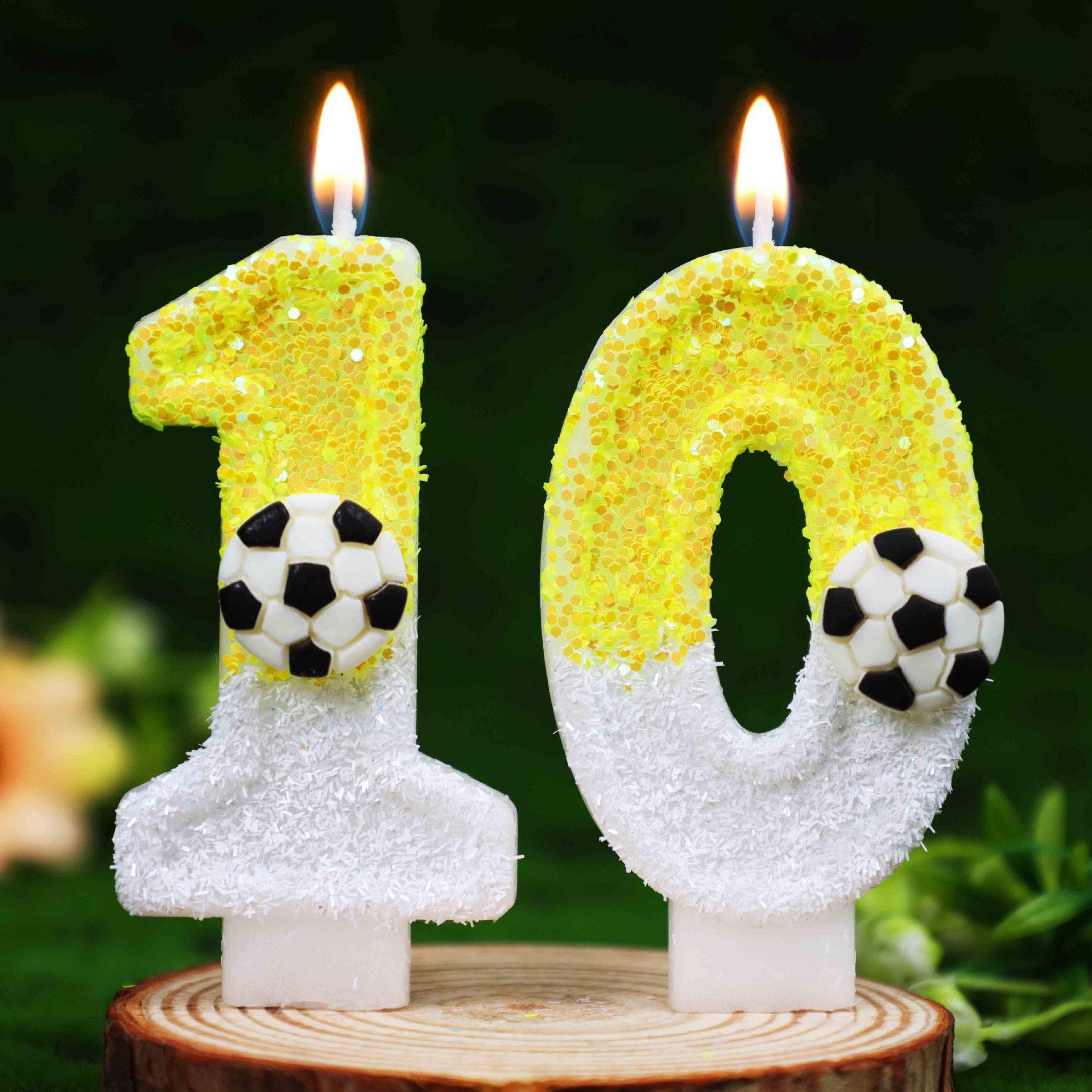 Yellow White Sequins Sports Fo - Candle For Supplies บทวิจารณ์และราคา