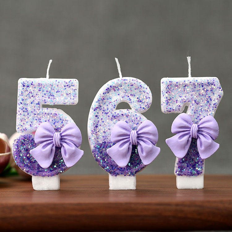 Creative Glitter Gradual Purpl - Candle For Supplies บทวิจารณ์และราคา