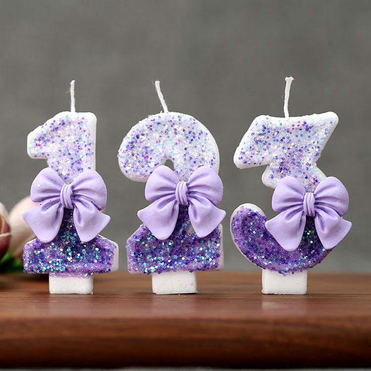 Creative Glitter Gradual Purpl - Candle For Supplies บทวิจารณ์และราคา