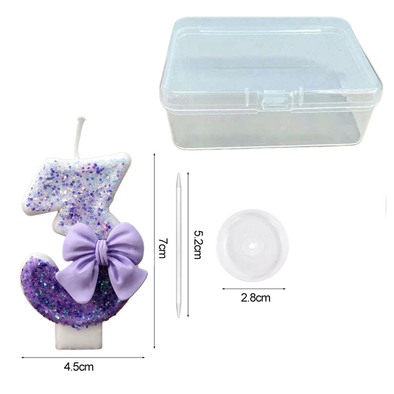 Creative Glitter Gradual Purpl - Candle For Supplies บทวิจารณ์และราคา