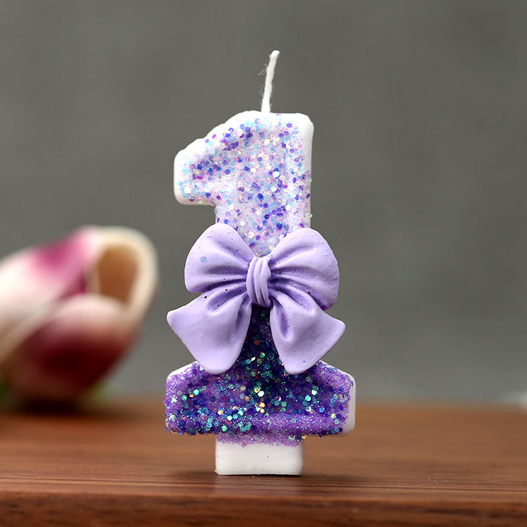 Creative Glitter Gradual Purpl - Candle For Supplies บทวิจารณ์และราคา