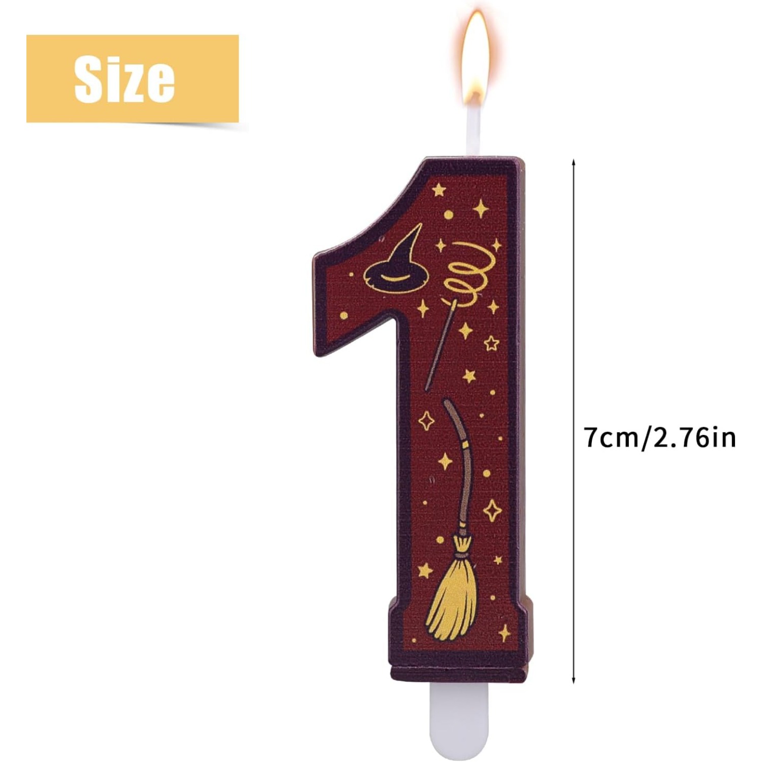 1 Set Number 0-9 Magical Theme - Candle For Supplies บทวิจารณ์และราคา
