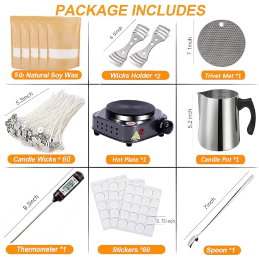 Candle Making Kit with for Adu - Wax Melting Pot บทวิจารณ์และราคา