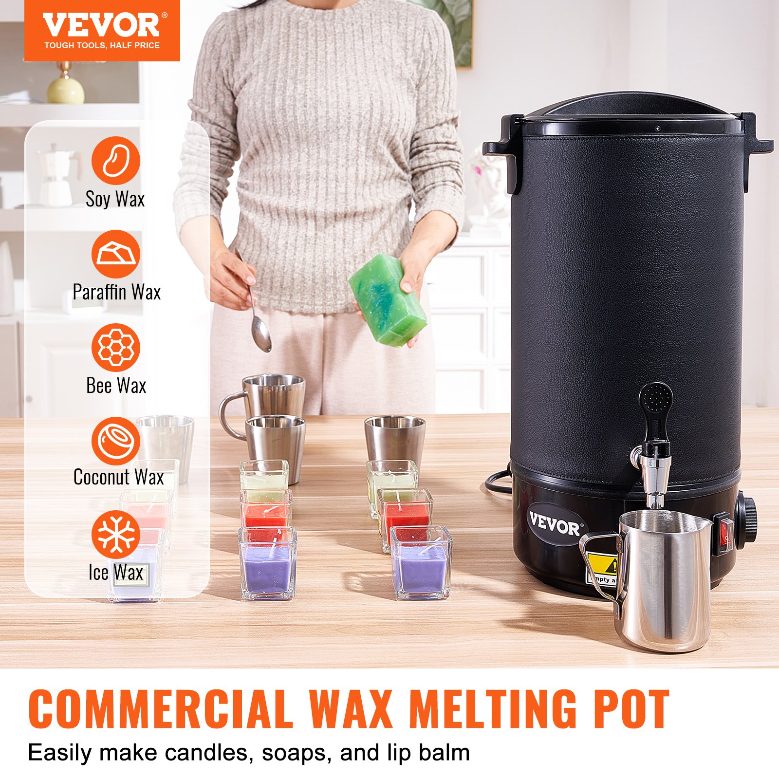 10 L Wax Melter For Candle Mak - Wax Melting Pot บทวิจารณ์และราคา