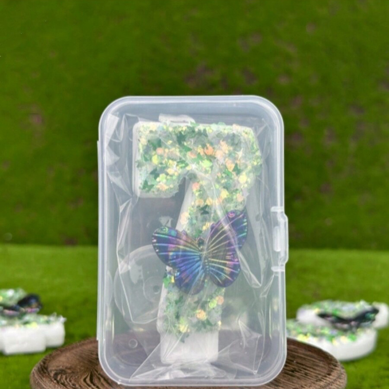1Pc Green Sequins Number 0-9 B - Candle For Supplies บทวิจารณ์และราคา