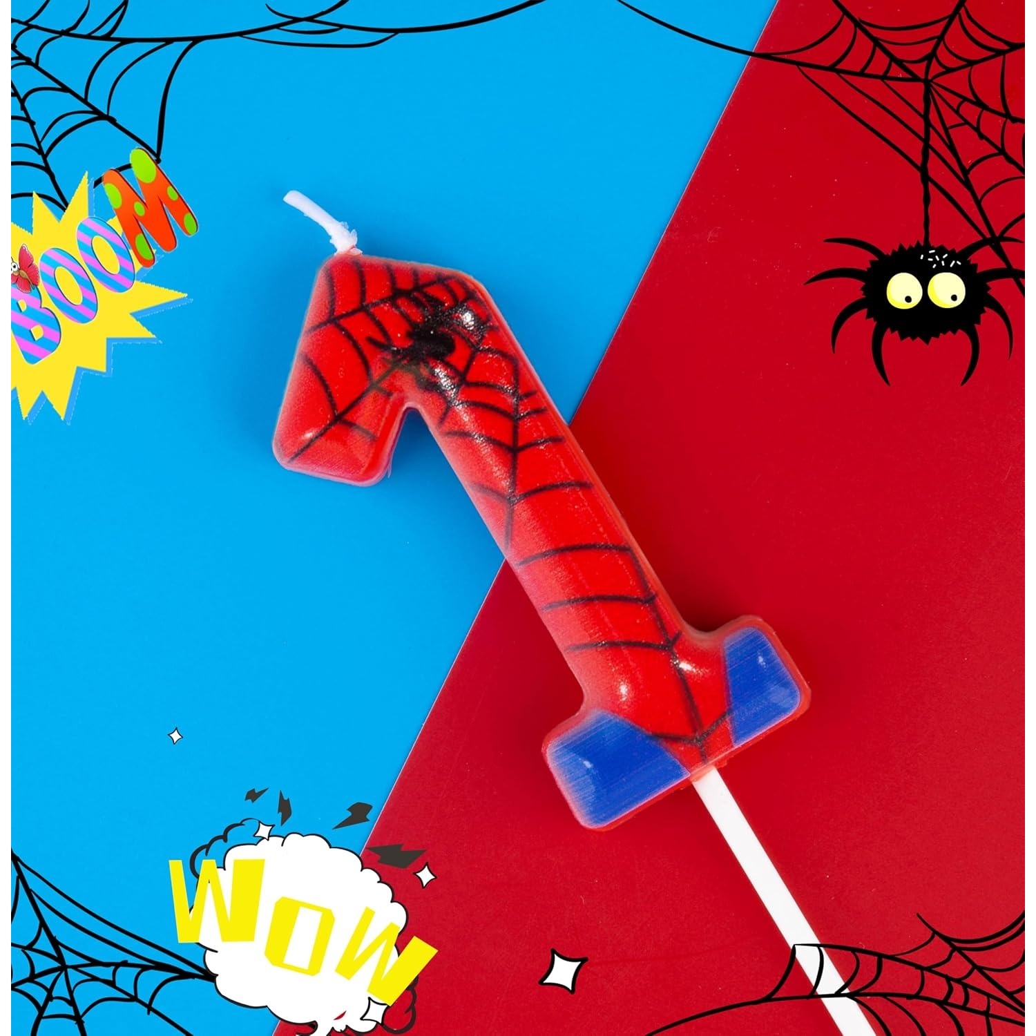 Spider Party 0-9 Birthday Cand - Candle For Supplies บทวิจารณ์และราคา