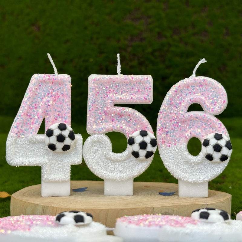 Pink White Sequins Sports Foot - Candle For Supplies บทวิจารณ์และราคา