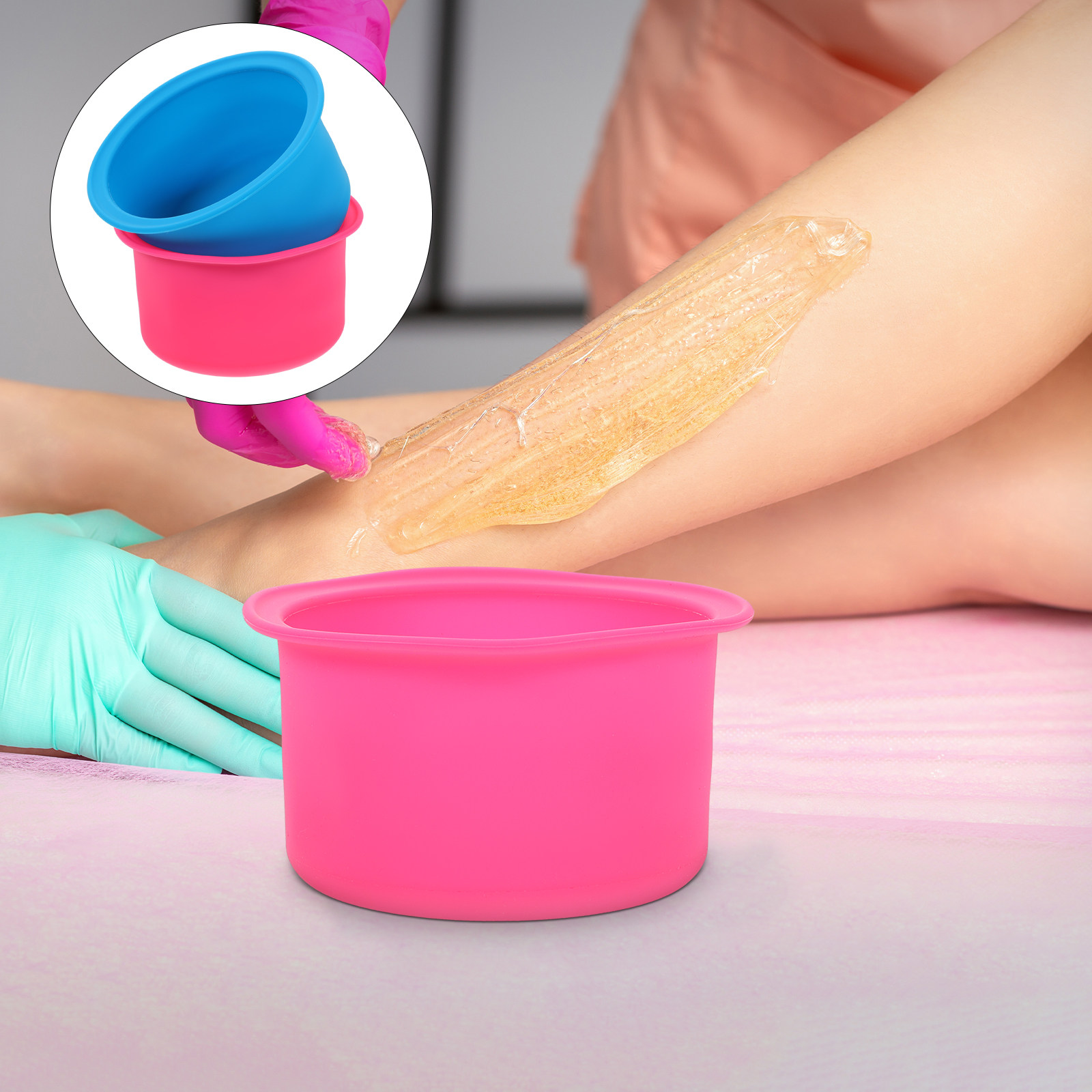 2Pcs Non-Stick Silicone Wax Me - Wax Melting Pot บทวิจารณ์และราคา