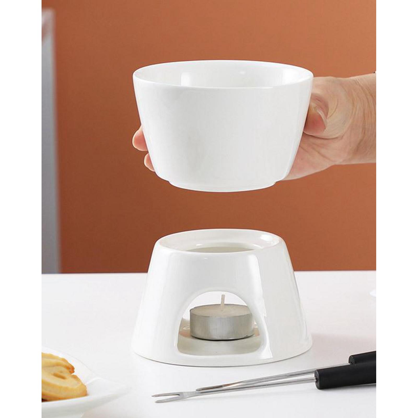 Ceramic Chocolate Cheese Fondu - Wax Melting Pot บทวิจารณ์และราคา