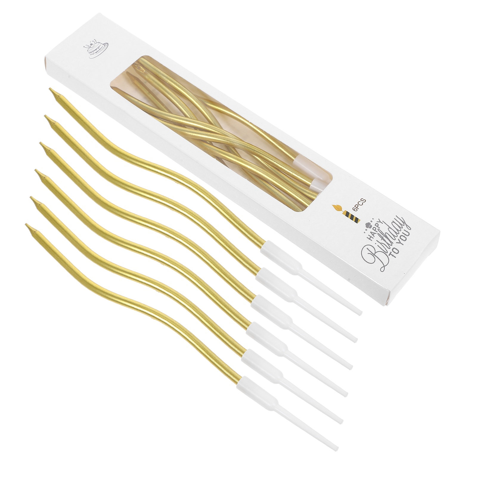 72Pcs Twisted Spiral Candles B - Candle For Supplies บทวิจารณ์และราคา